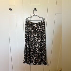Abercrombie & Fitch Floral Midi Skirt